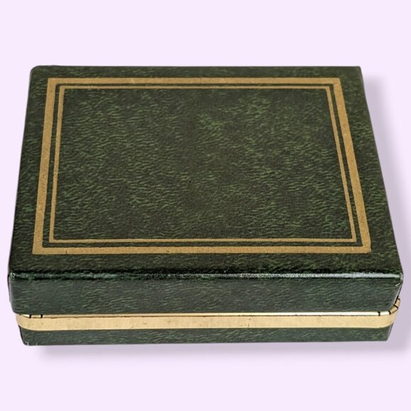 Vintage Orange Glass Cufflink & Tie Pin Set - Picture 7 of 8